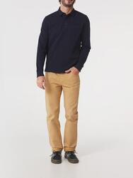 Polo manches longues Homme - CAVEZPOL Bleu Marine