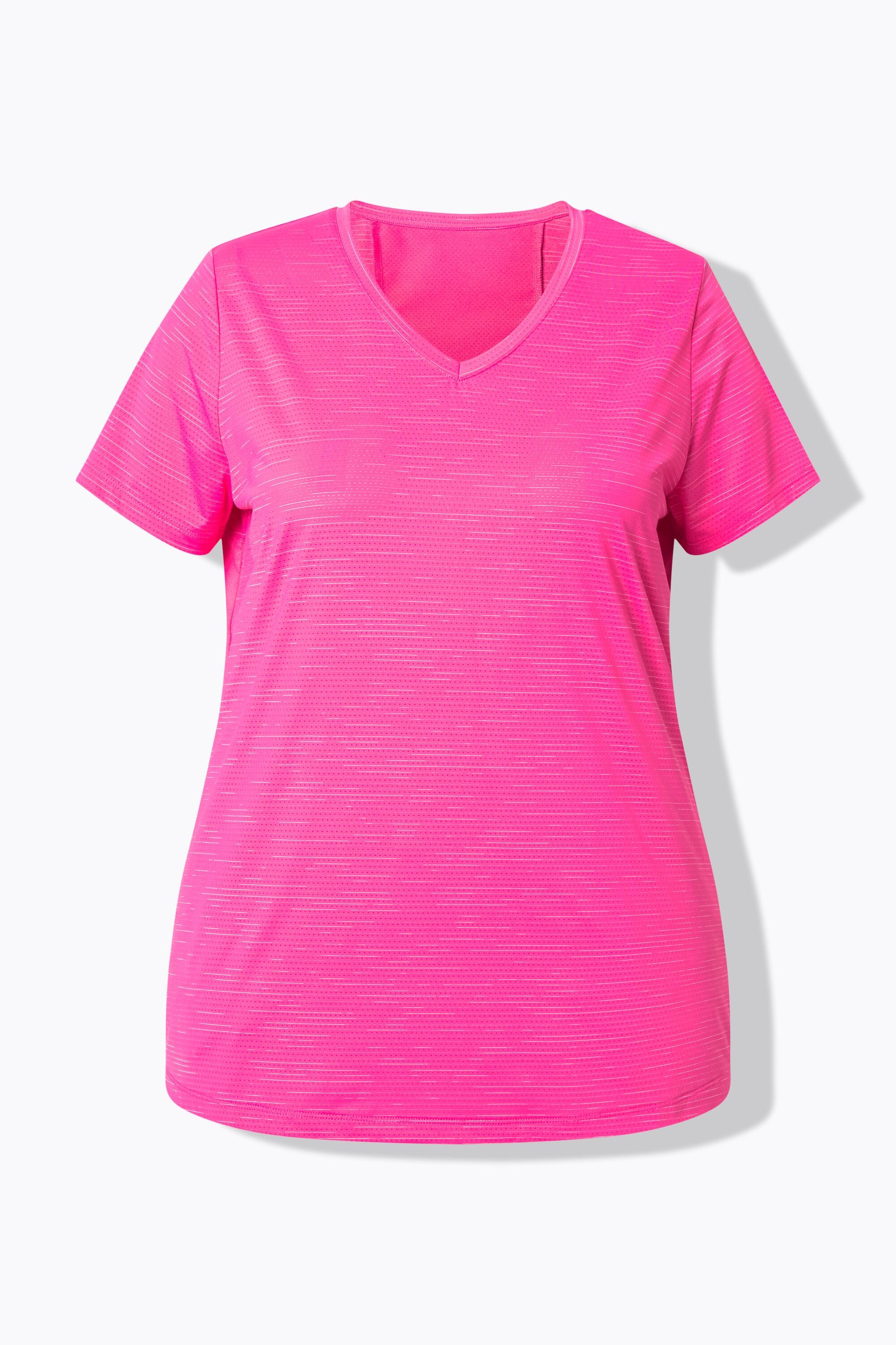 Femme T-shirt technique manches courtes et décolleté en V empiècements en mesh 7/7