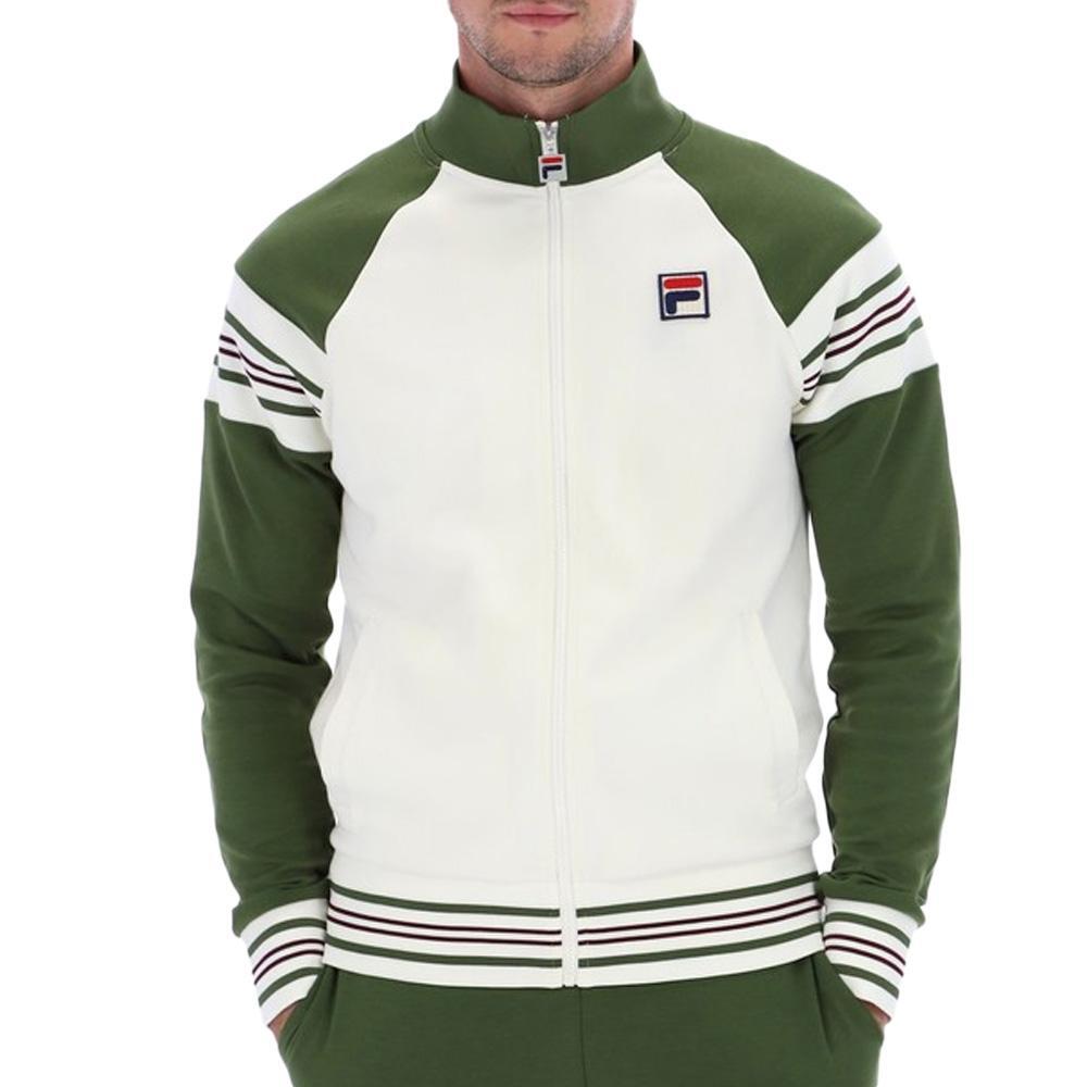 Fila Ferarra Men's White/Green Tracksuit Jacket