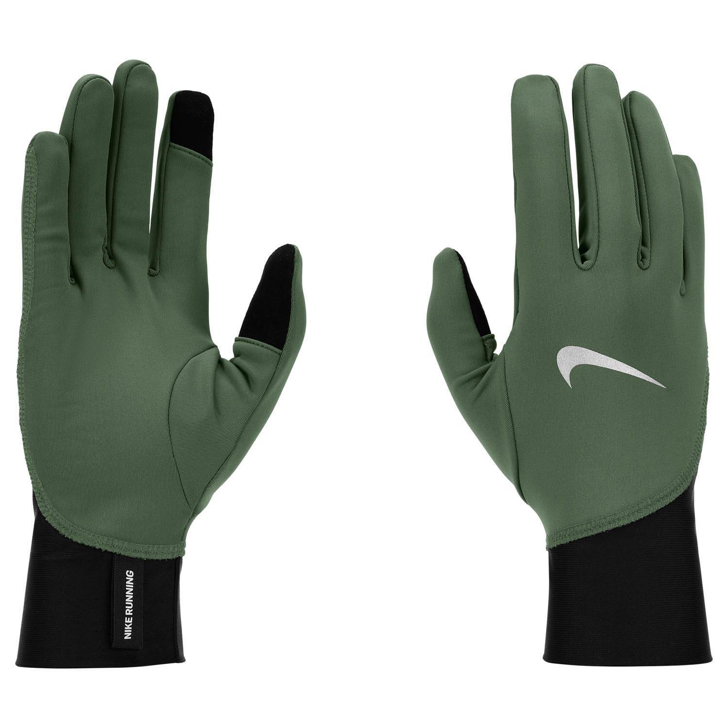 NIKE Pacer Midweight Logo Gloves (Green)