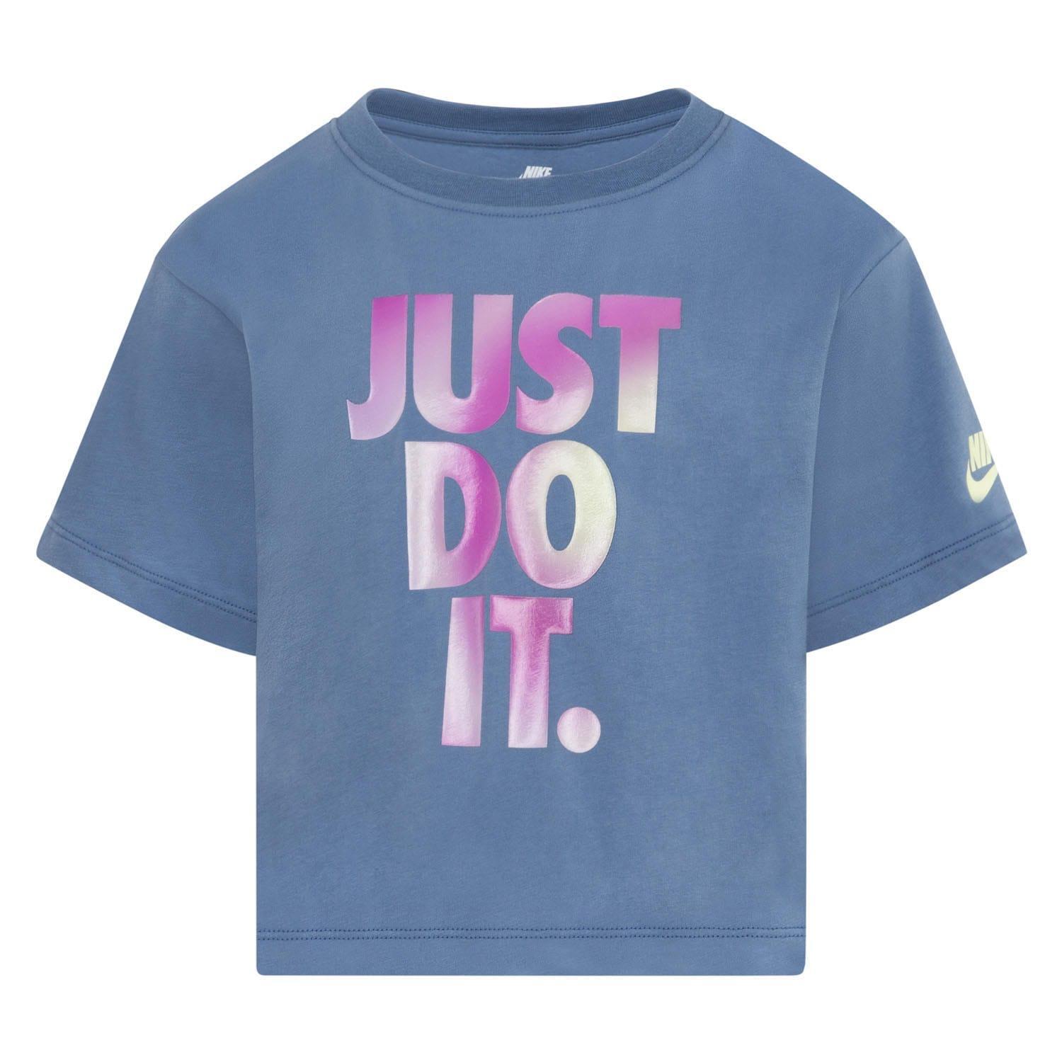 NIKE Maglietta Solarizzato Bambini Nike Just Do It Blu