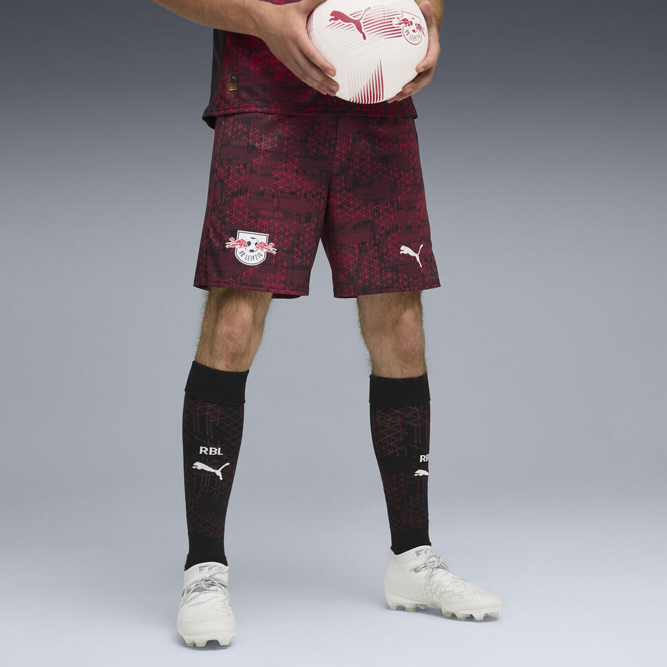 Męskie szorty RB Leipzig 25/26 PUMA Black Fast Red