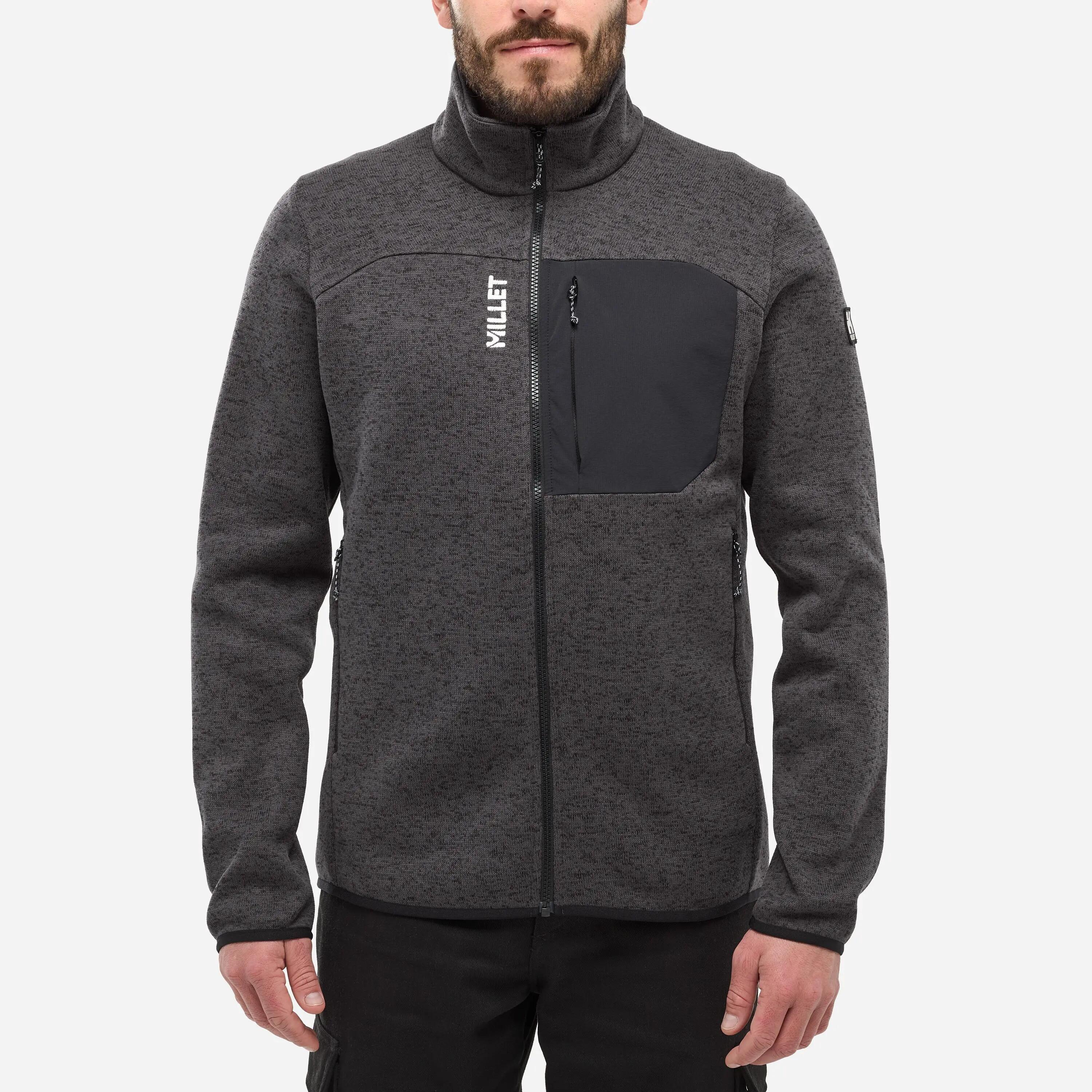 Herren Urbaner Look Fleecejacke  CHAMONIX KNIT 3/5
