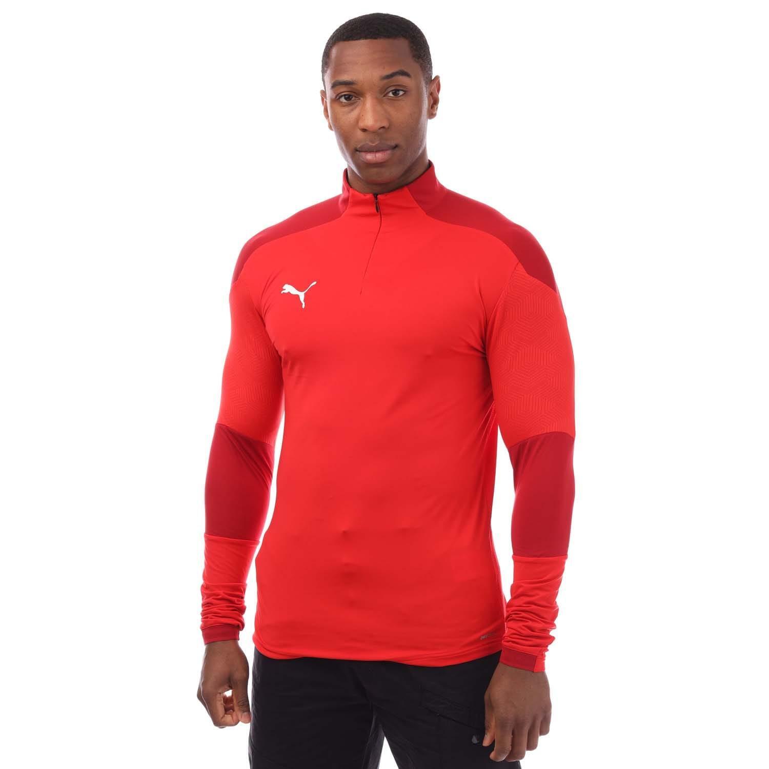 PUMA Mens Final Quarter Zip Training Top (Red)