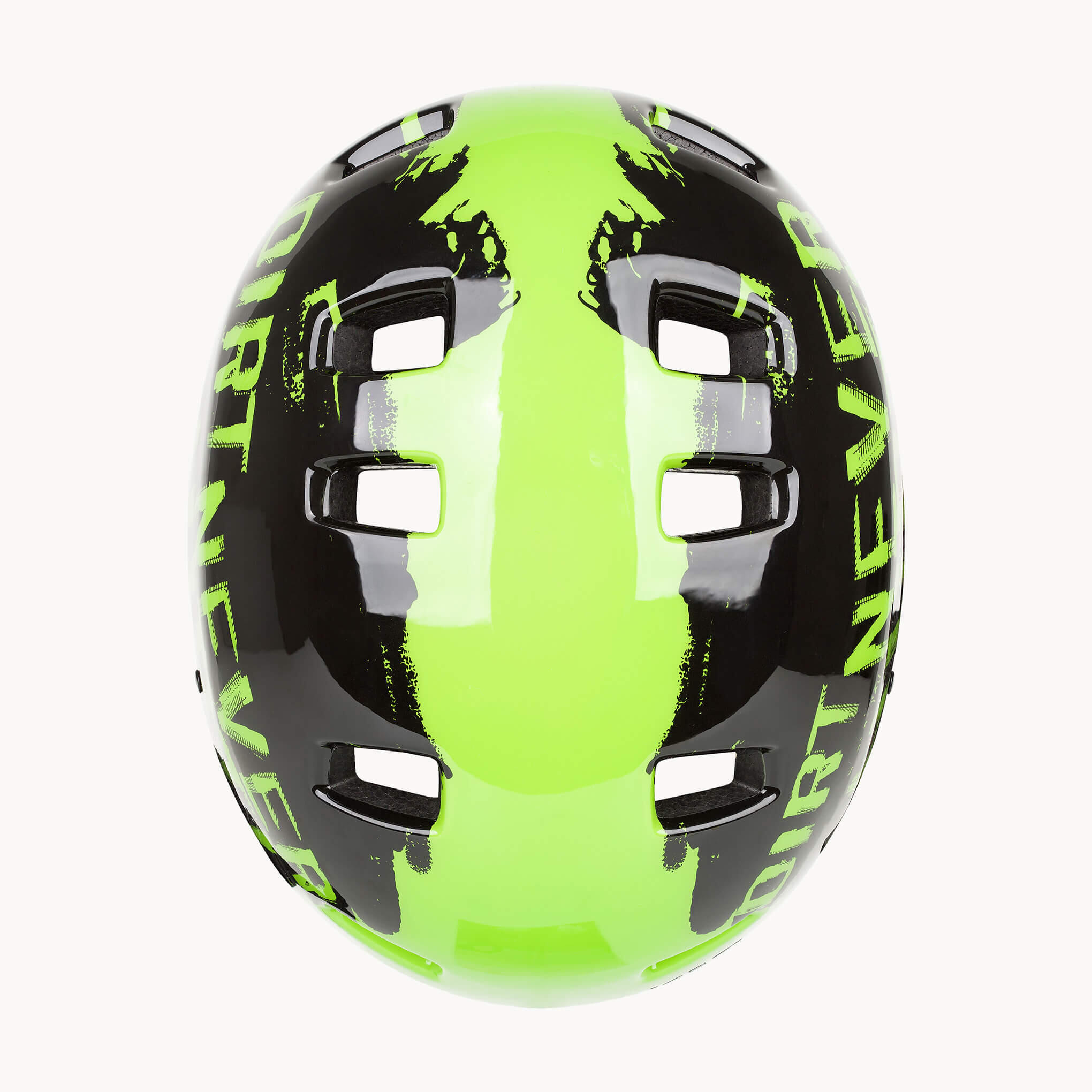 Kinderhelm 5 FORTY, grün-schwarz 3/4