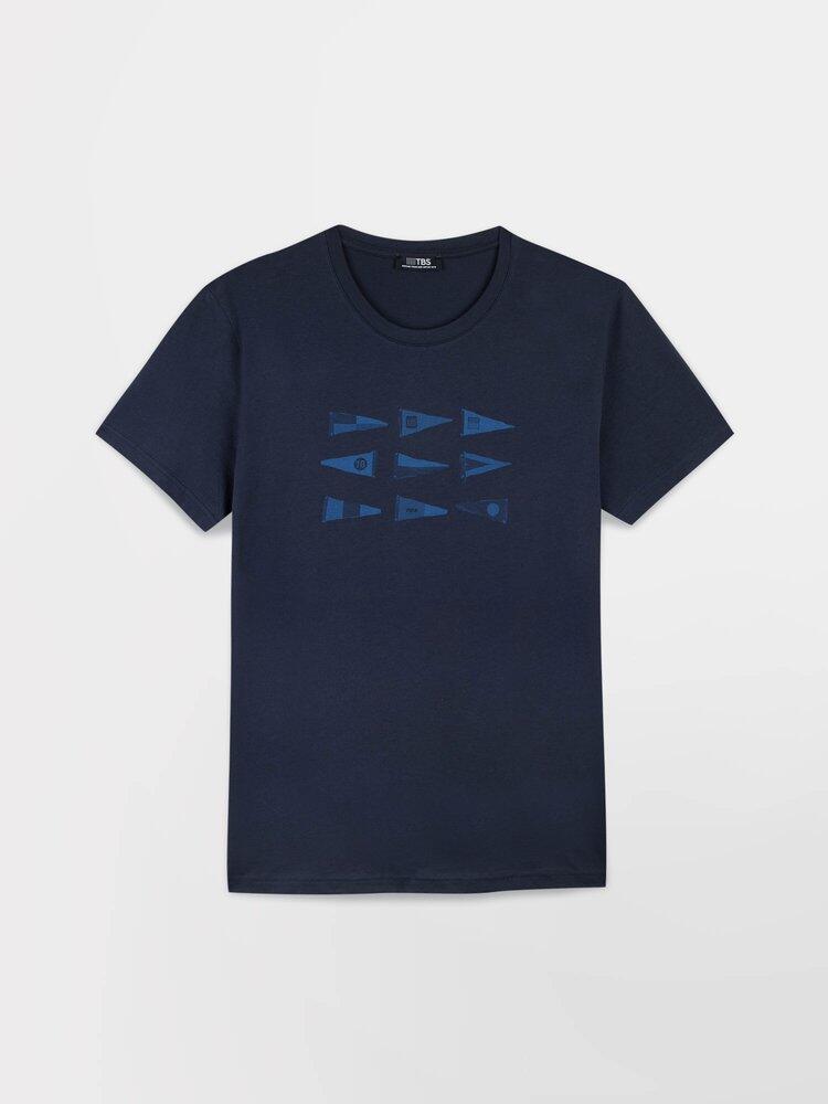 Camiseta de Hombre TBS Marine Azul Marino 2/5