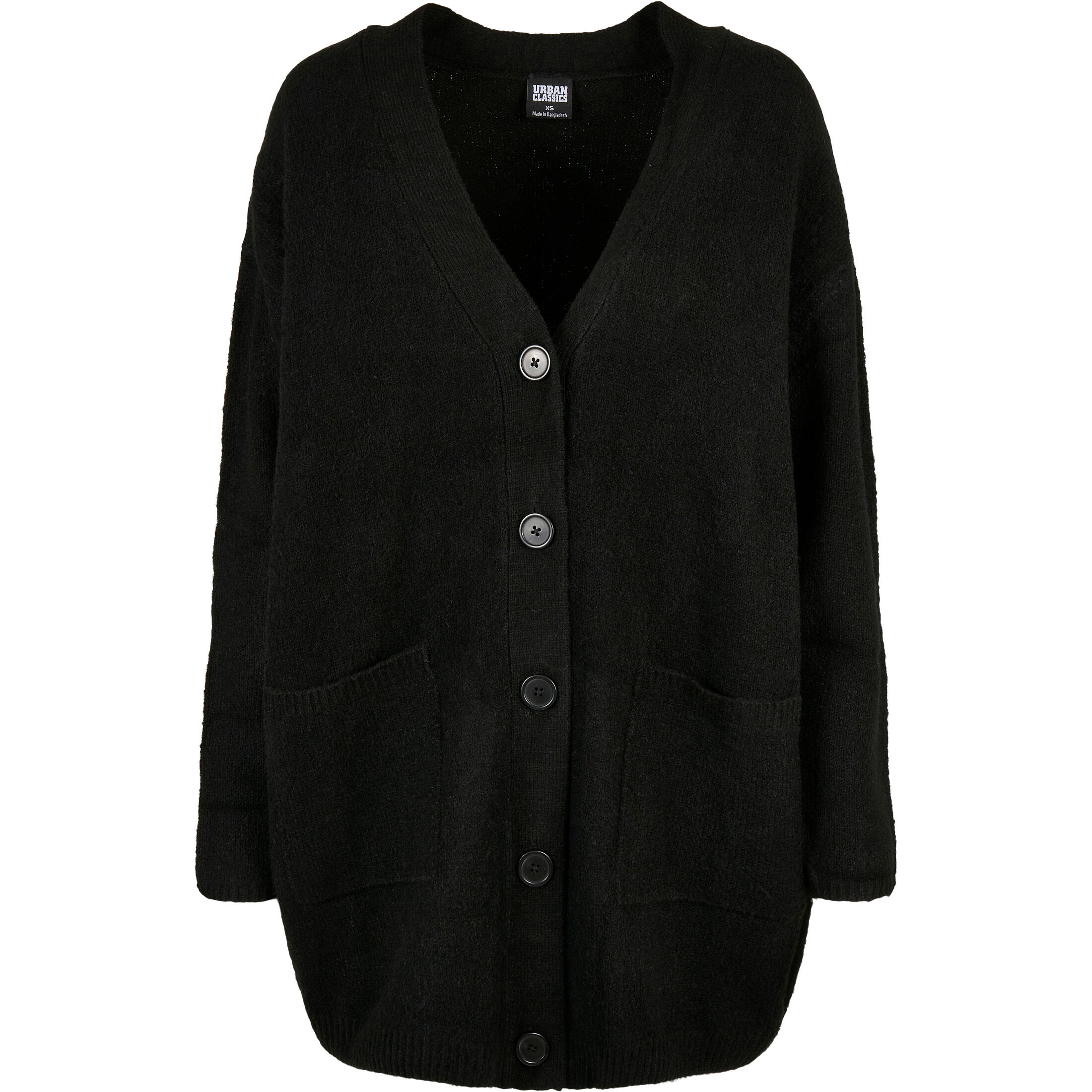 Urban Classics - Cardigan Femme Urban Classics Chunky Fluffy Knit - Gilet Manches Longues - Noir - Decathlon
