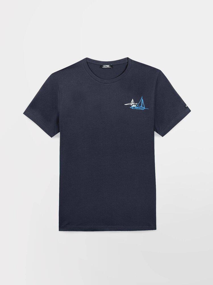T-shirt homme manches courtes SOHANTEE - Navy 4/5