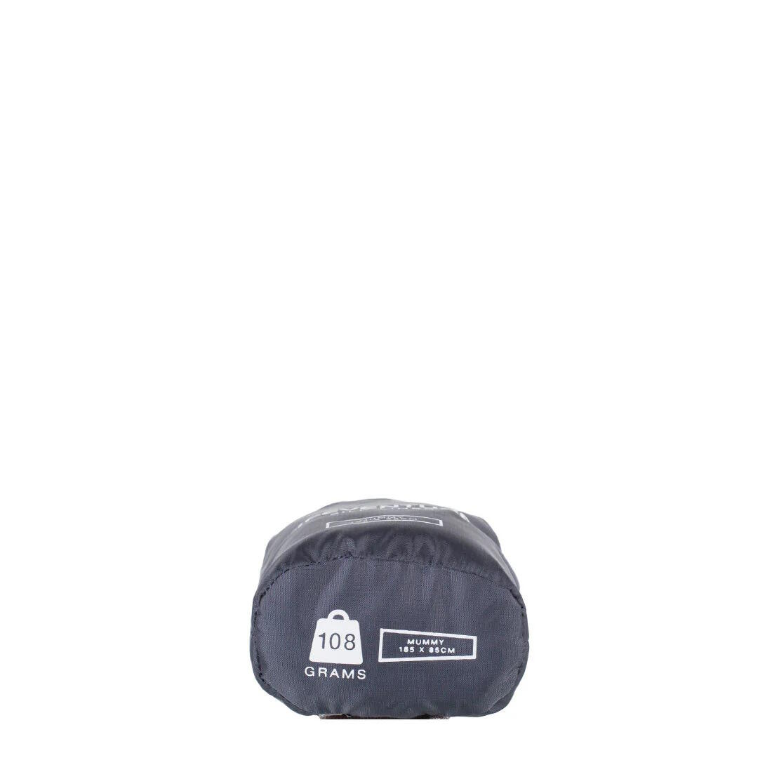 Liner sac de couchage Lifeventure soie 100% gris forme momie ultra léger 4/4