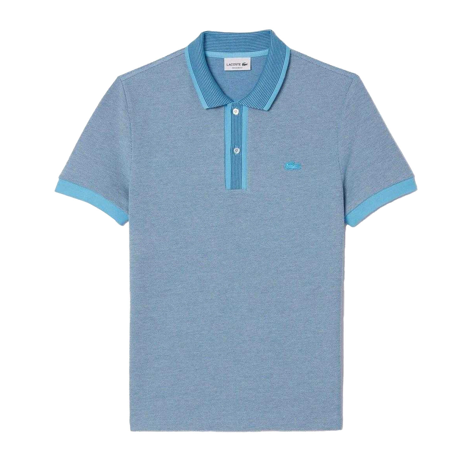 LACOSTE Mens Caviar Pique Regular Polo Shirt (Blue)