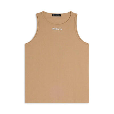 Canotta donna regular fit in cotone elasticizzato