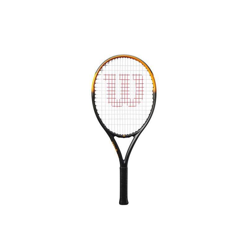 Wilson - Raquette De Tennis Enfant Wilson Burn Spin 25 - Raquette De Tennis - Noir|orange - Taille Unique - Decathlon