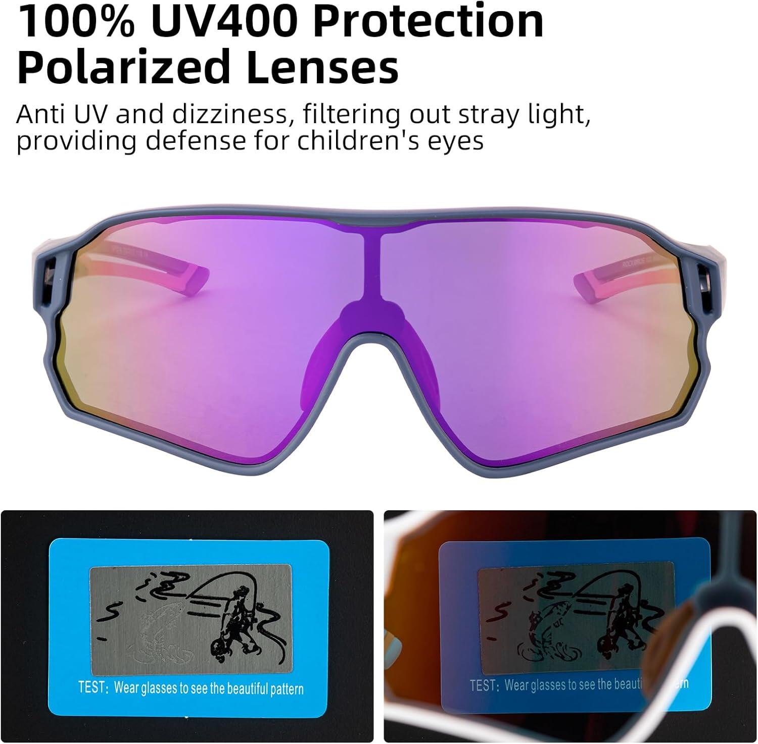 Polarisierte Sport-Sonnenbrille für Kinder 3/6