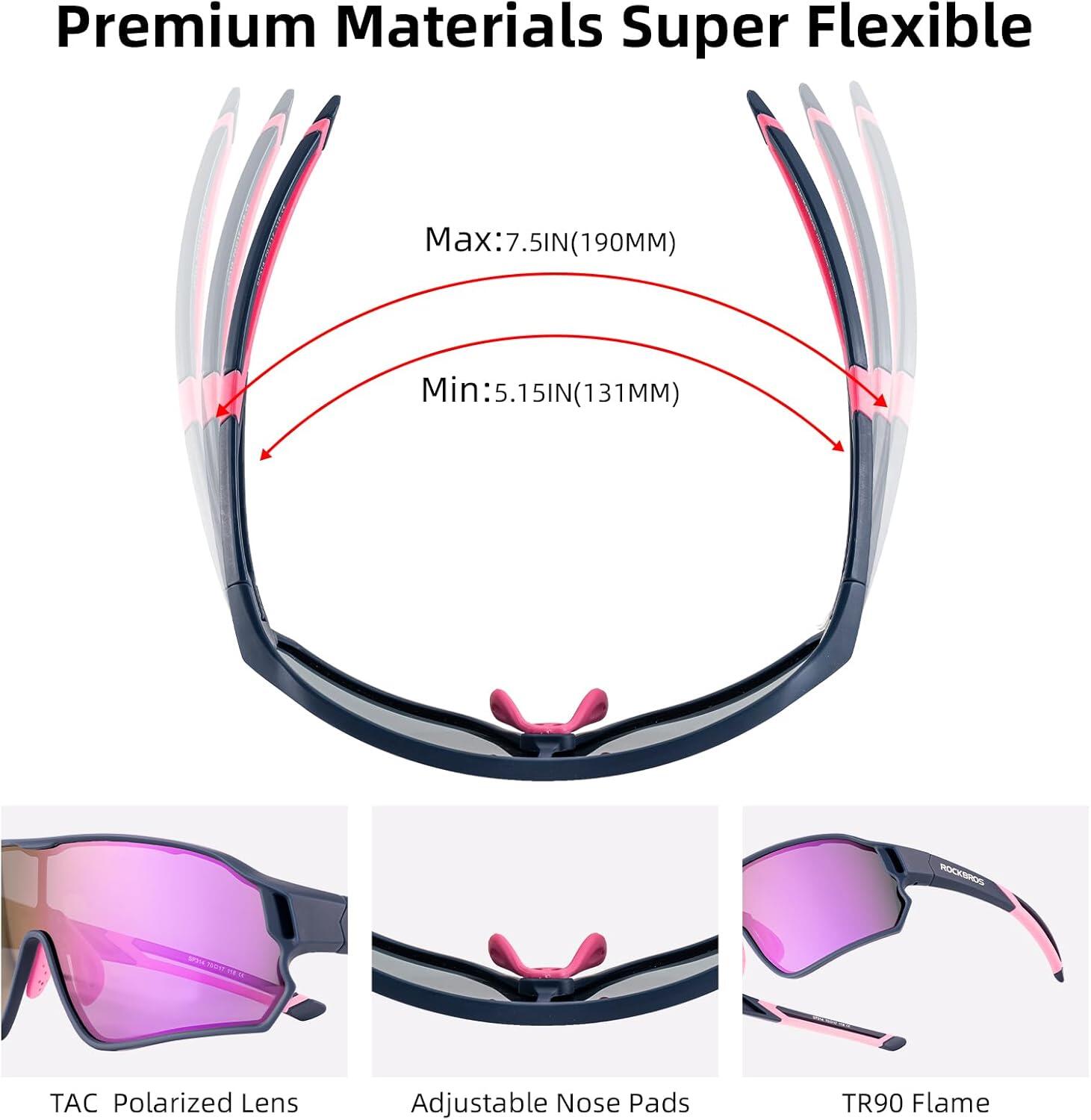 Polarisierte Sport-Sonnenbrille für Kinder 4/6