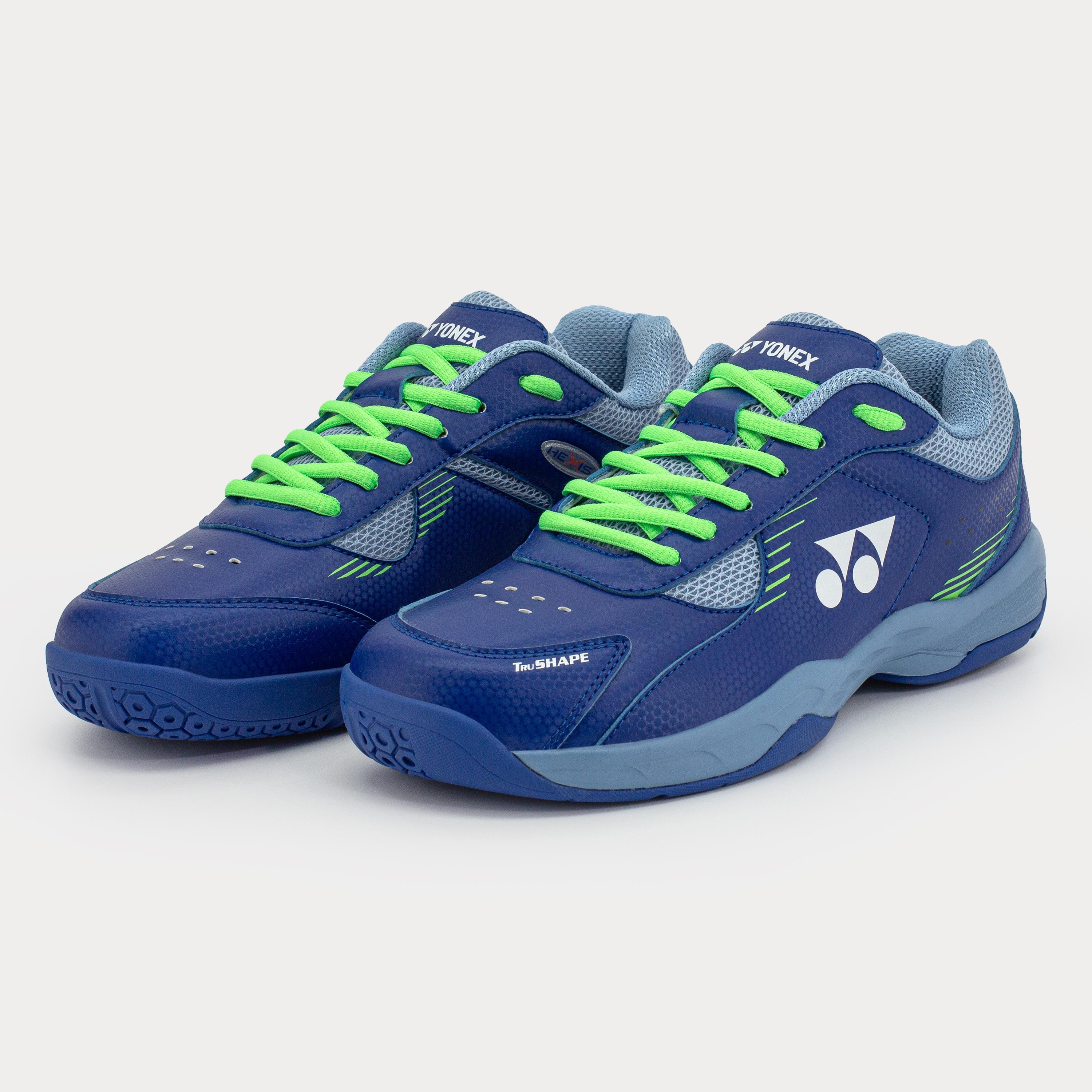 MEN BADMINTON SHOES HEXIS SODALITE BLUE/GREEN FLASH