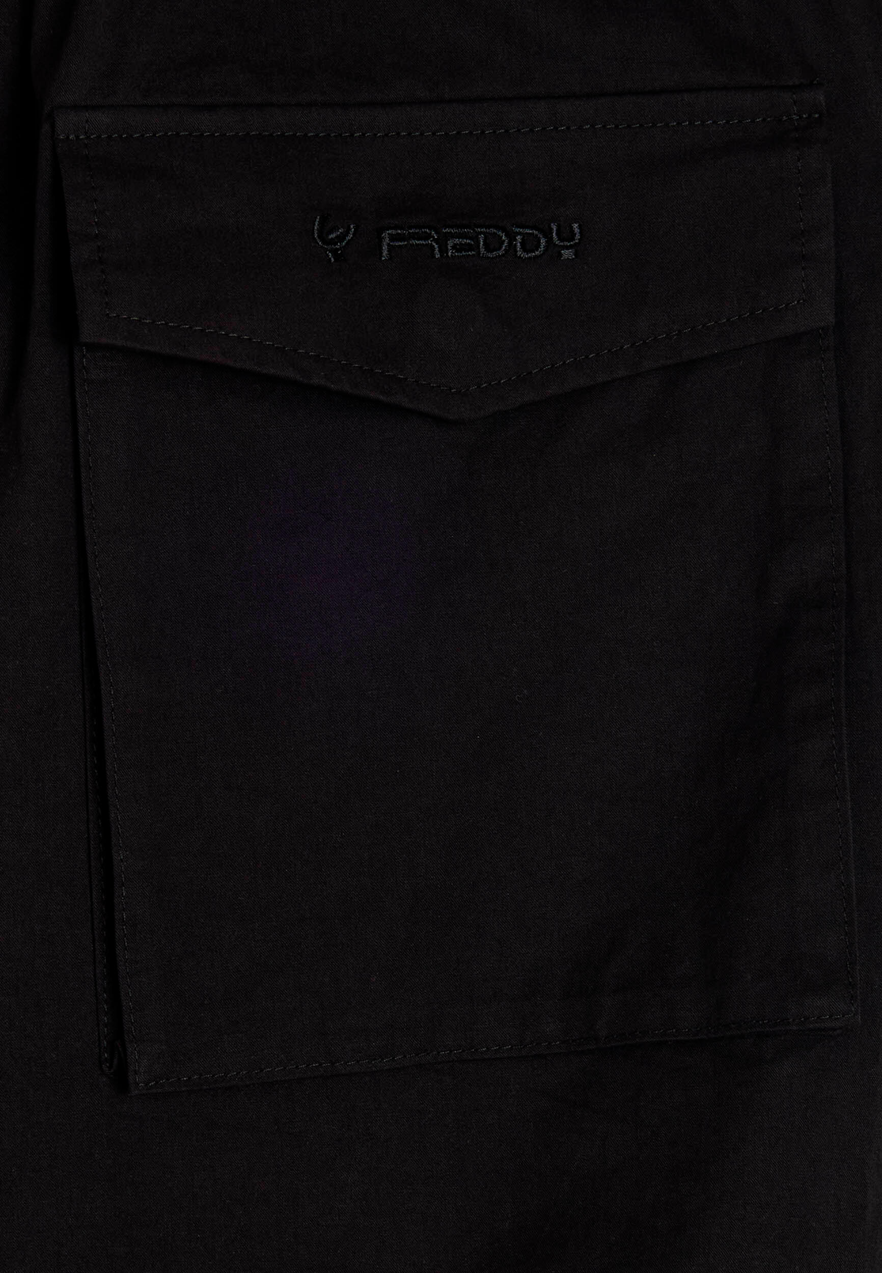 Pantaloni cargo in popeline con tasche frontali 3/3