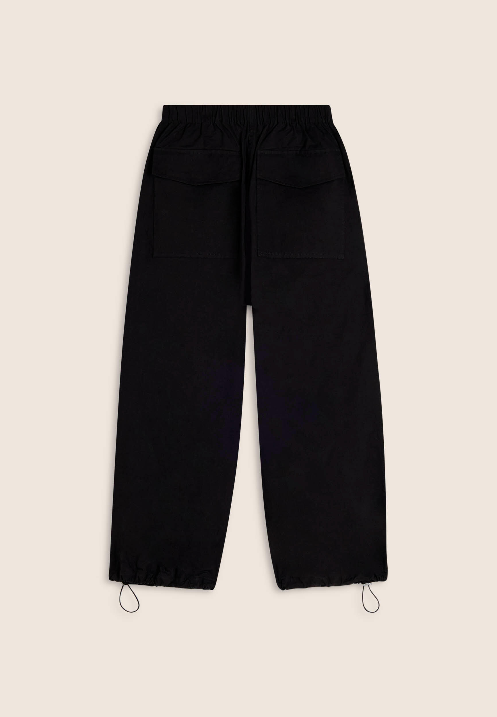 Pantaloni cargo in popeline con tasche frontali 2/3