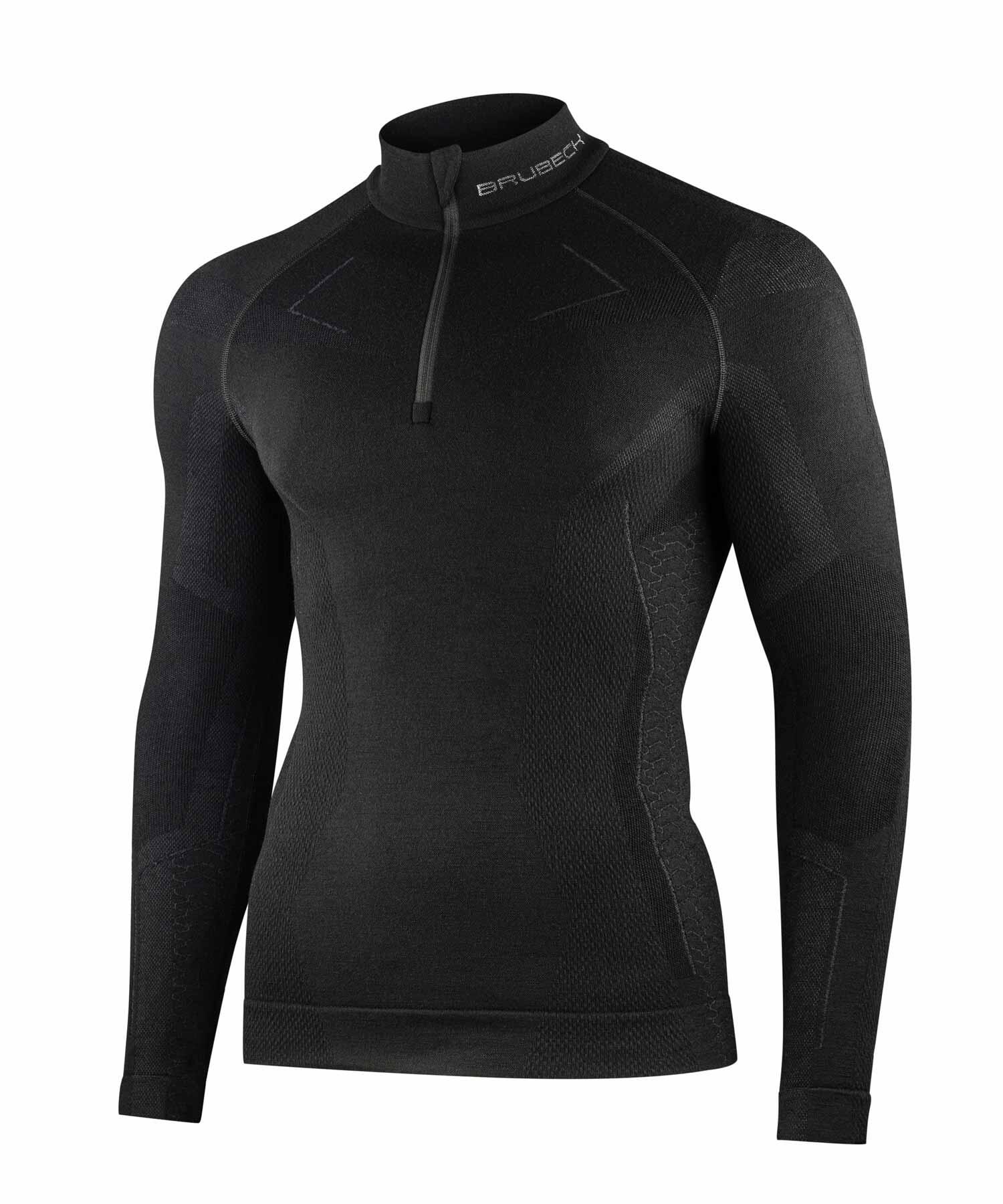 Bluza męska z krótkim ekspresem wełniana Brubeck EXTREME MERINO 3/6