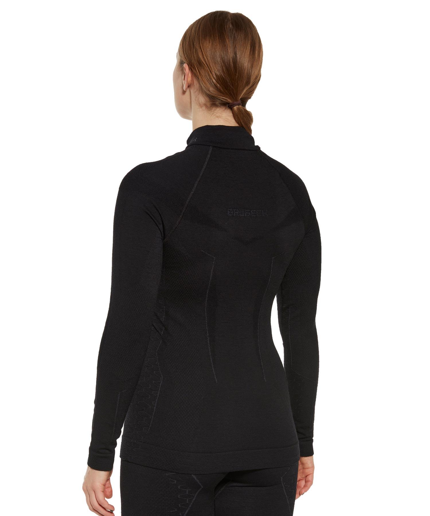 Bluza damska z krótkim ekspresem wełniana Brubeck EXTREME MERINO 2/6