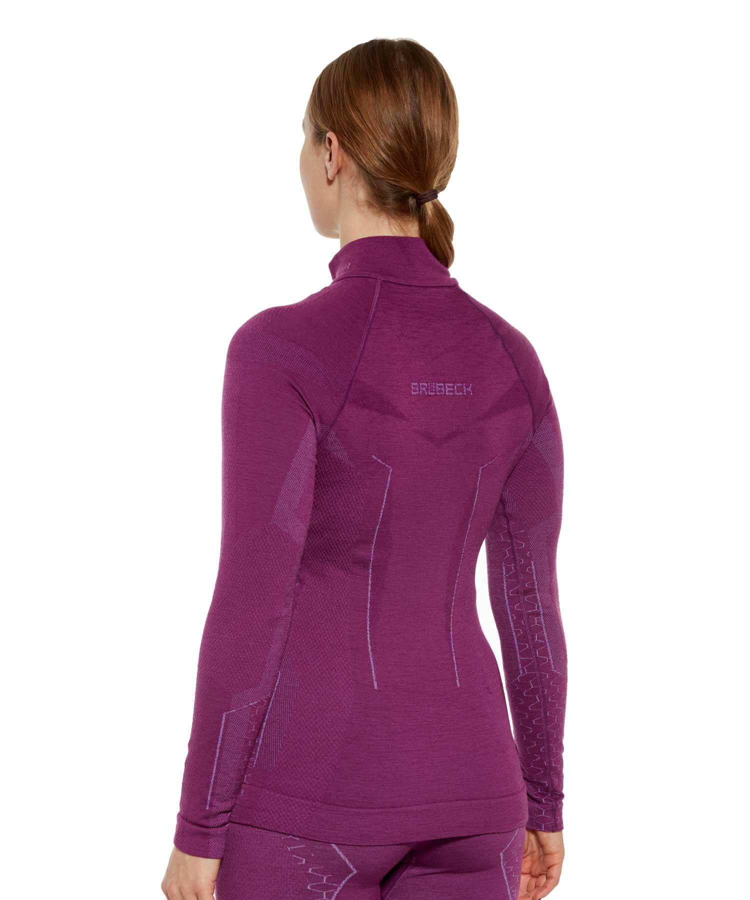 Bluza damska z krótkim ekspresem wełniana Brubeck EXTREME MERINO 2/7
