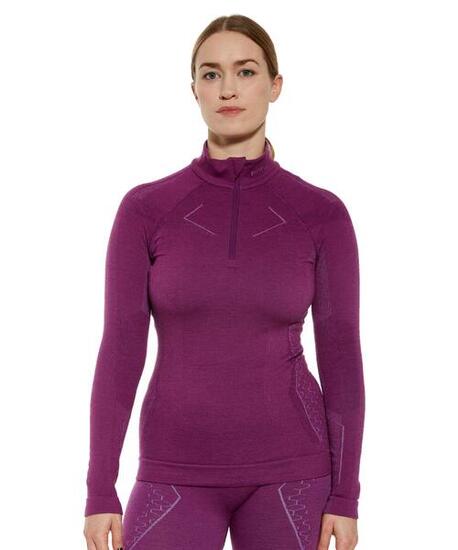 Bluza damska z krótkim ekspresem wełniana Brubeck EXTREME MERINO