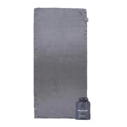 Drap sac en soie Lifeventure rectangulaire gris léger respirant