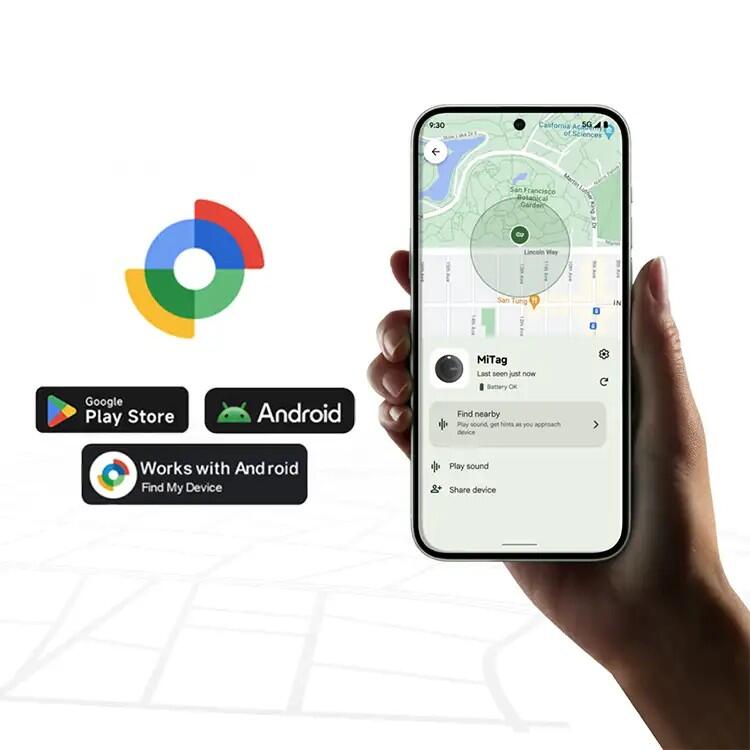 Lokalizator czarny x3 z czarnym etui dla Android MILI MiTag Go 7/7