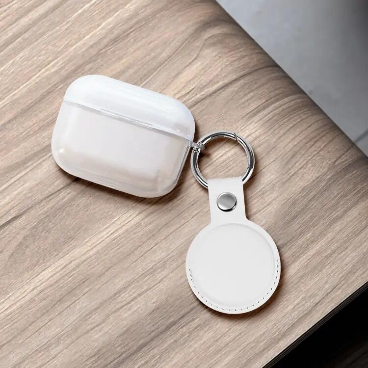 Pack de 3 porte-clés similicuir avec tracker intégré Mili Blanc 2/5
