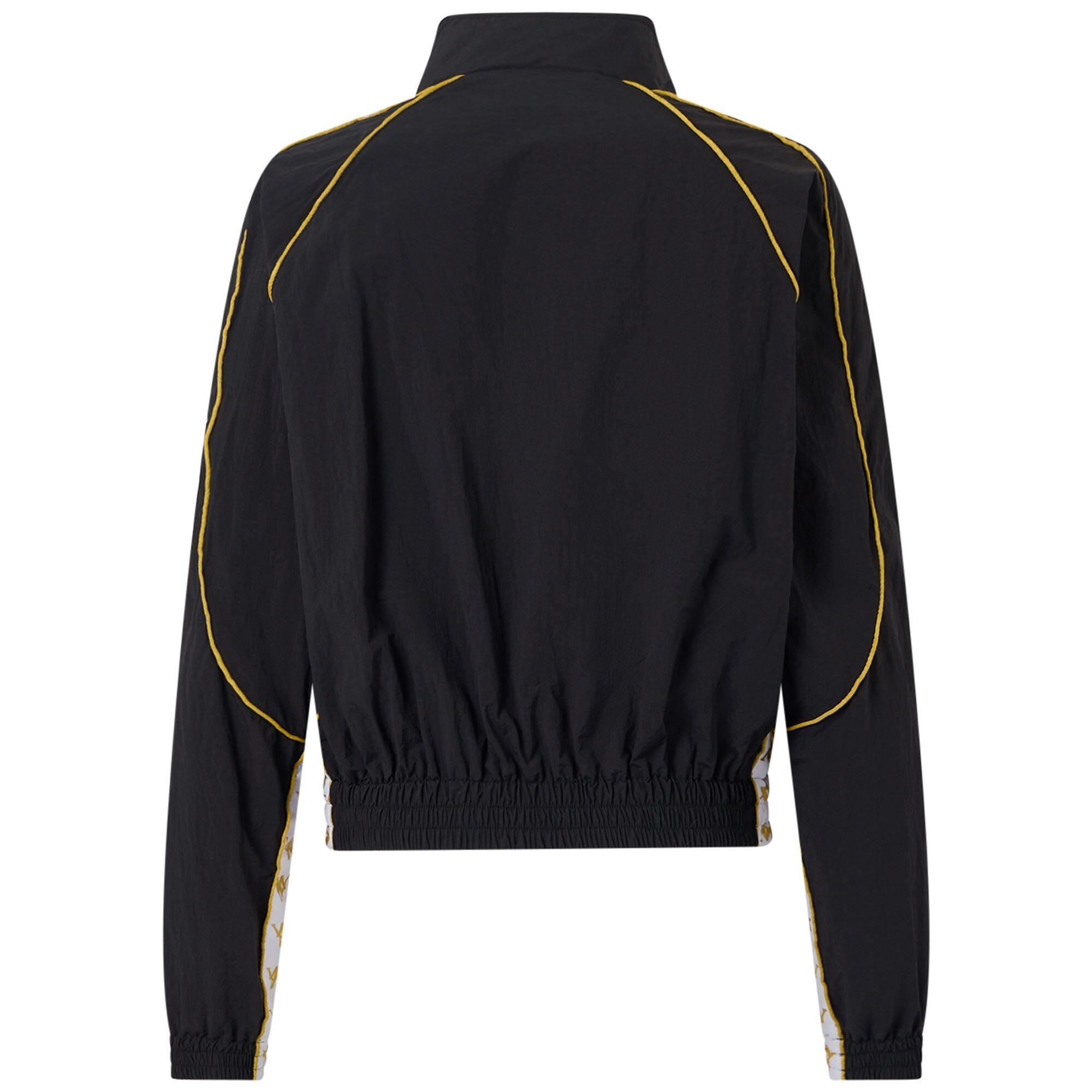 Felpa da donna in poliammide nero da streetwear sportivo 4/7
