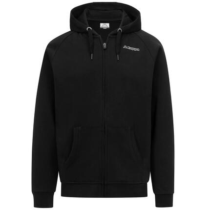 Sweat-shirt zippé pour homme noir pour sportif