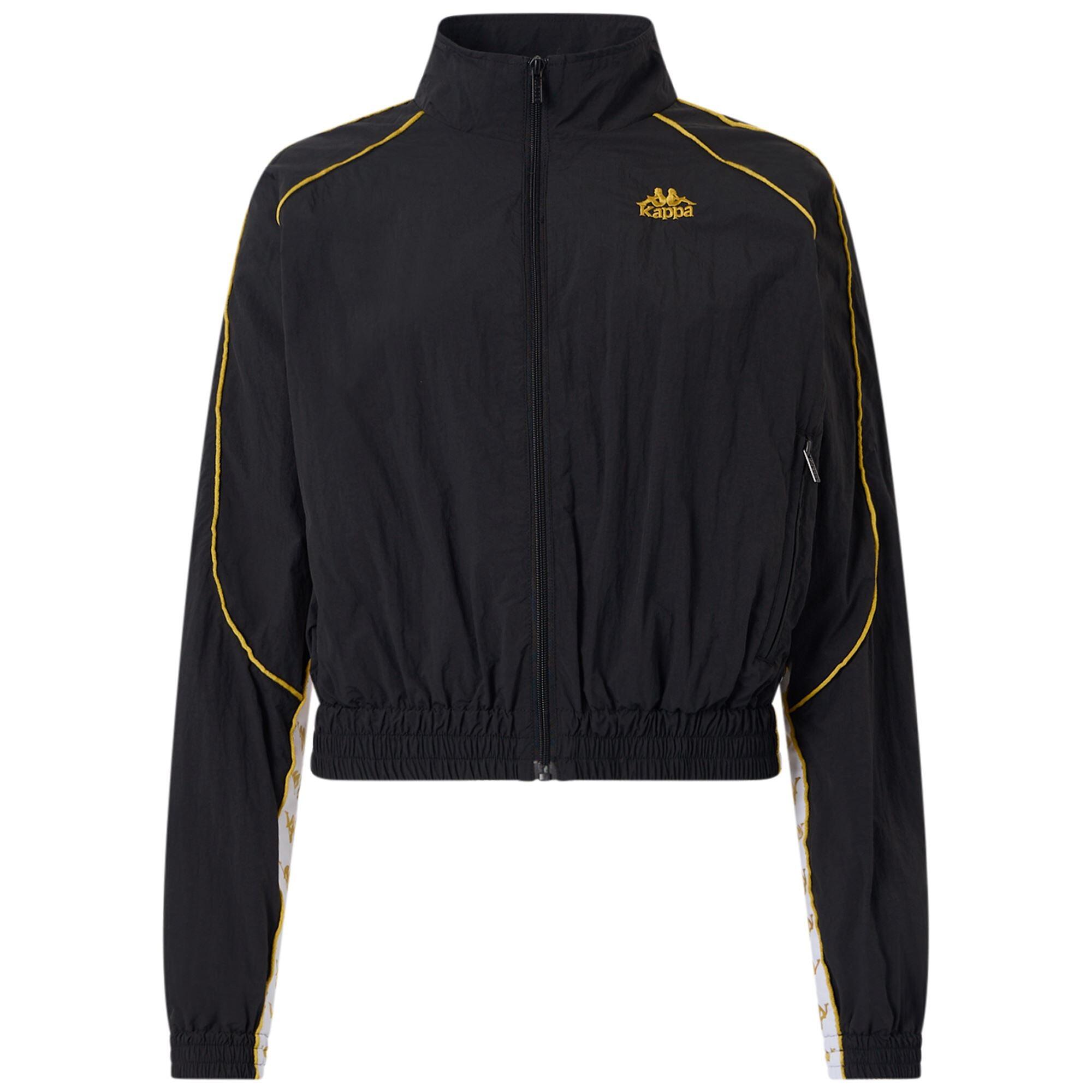 Felpa da donna in poliammide nero da streetwear sportivo 2/7
