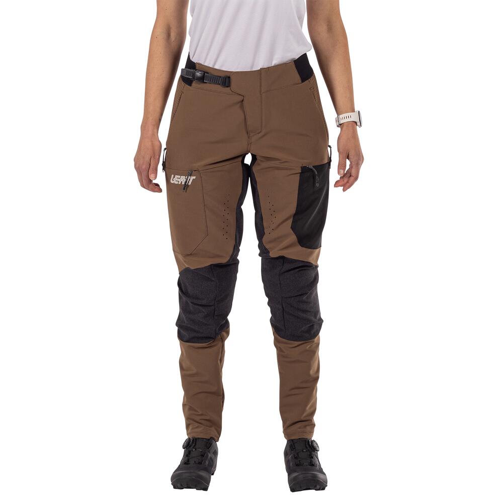 Pantalon VTT long élastique et ventilé Enduro 4.0 Marron Femme 6/6