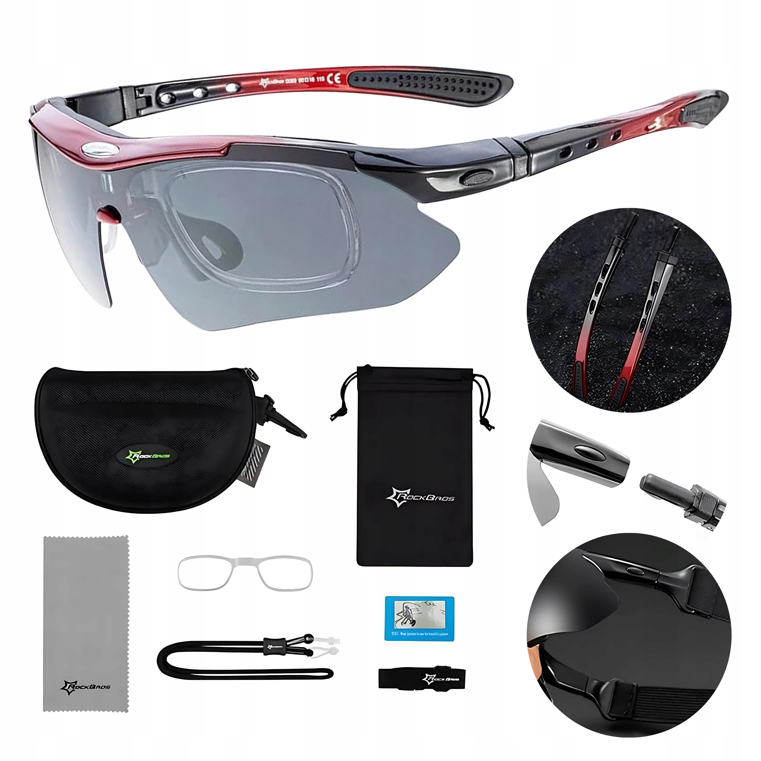 Okulary rowerowe Rockbros uv400 fotochrom 30g unisex