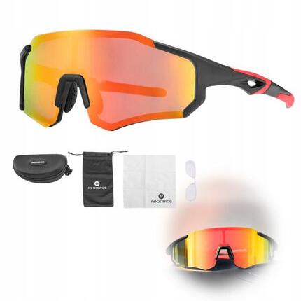 Okulary rowerowe Rockbros polaryzacyjne uv400 z etui unisex