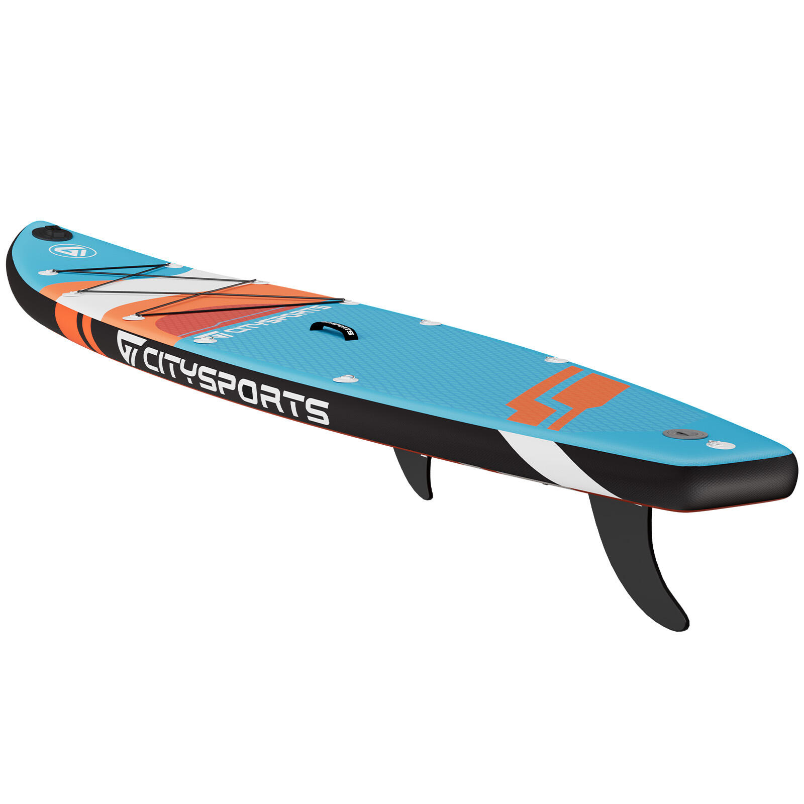Deska SUP 10'5" – nadmuchiwana, pomarańczowa, zestaw kompletny 2/5