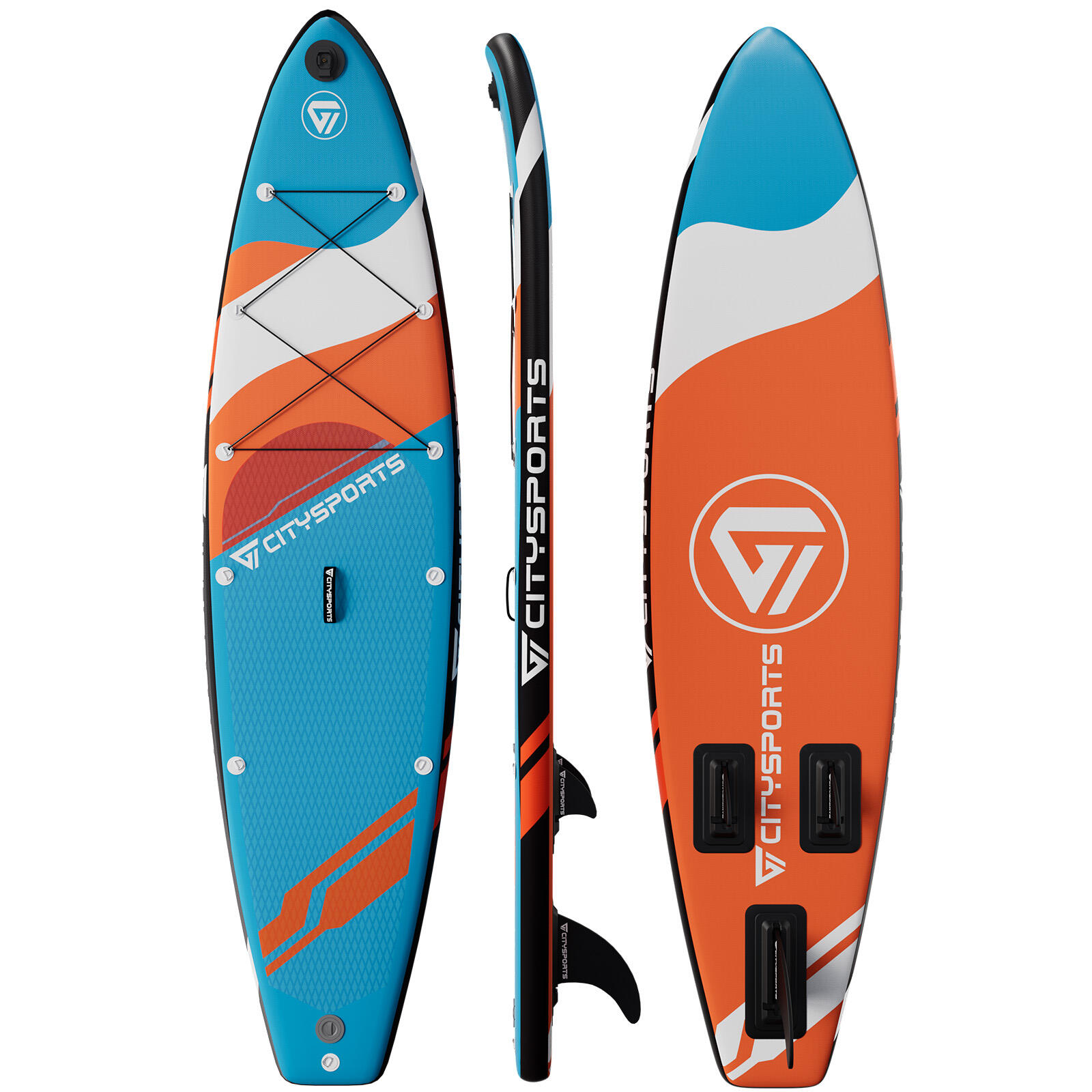 Deska SUP 10'5" – nadmuchiwana, pomarańczowa, zestaw kompletny 1/5
