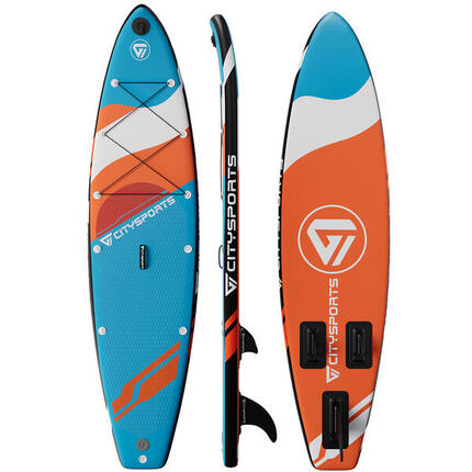 Deska SUP 10'5" – nadmuchiwana, pomarańczowa, zestaw kompletny