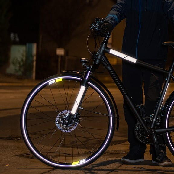 reflektierende Aufkleber Sticker Fahrrad Helm Reflektor Folie MTB für Sicherheit 5/6