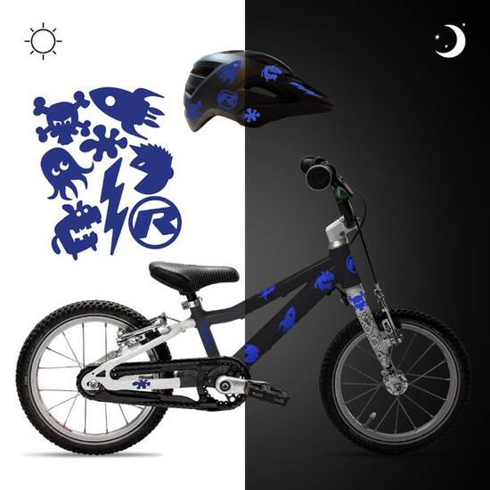 reflektierende Aufkleber Sticker Fahrrad Helm Reflektor Folie für Sicherheit