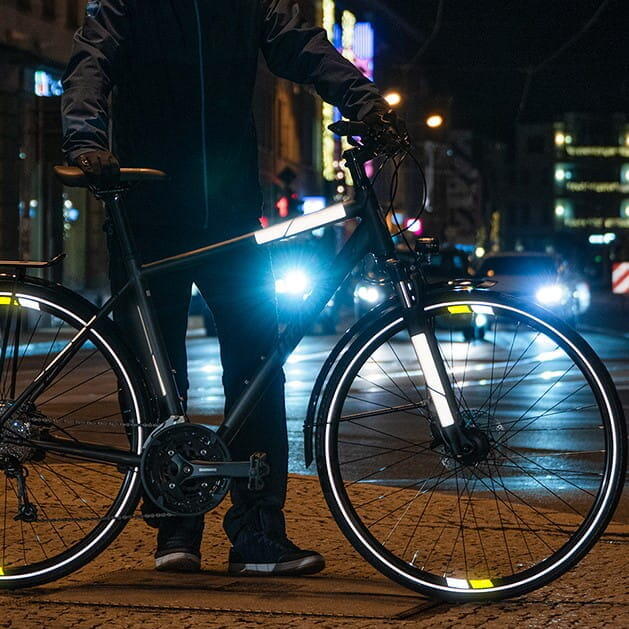 reflektierende Aufkleber Sticker Fahrrad Helm Reflektor Folie MTB für Sicherheit 5/7