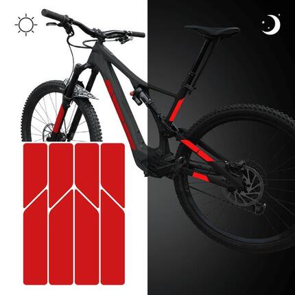 reflektierende Aufkleber Sticker Fahrrad Helm Reflektor Folie MTB für Sicherheit