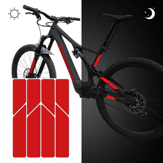 reflektierende Aufkleber Sticker Fahrrad Helm Reflektor Folie MTB für Sicherheit