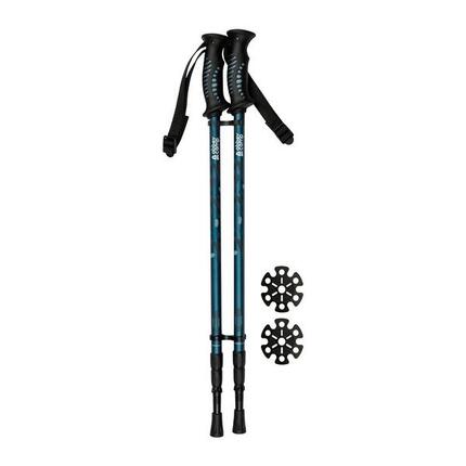 Ensemble canne de marche - Réglable avec précision de 63 à 135 cm - Bleu