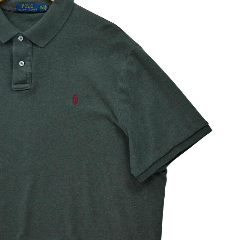 T-shirt col tunisien manches courtes bleu gris homme | La Halle