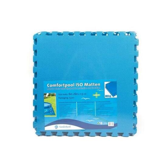 Tapis isolants Comfortpool - 5 pièces - 60x60 cm - Bleu