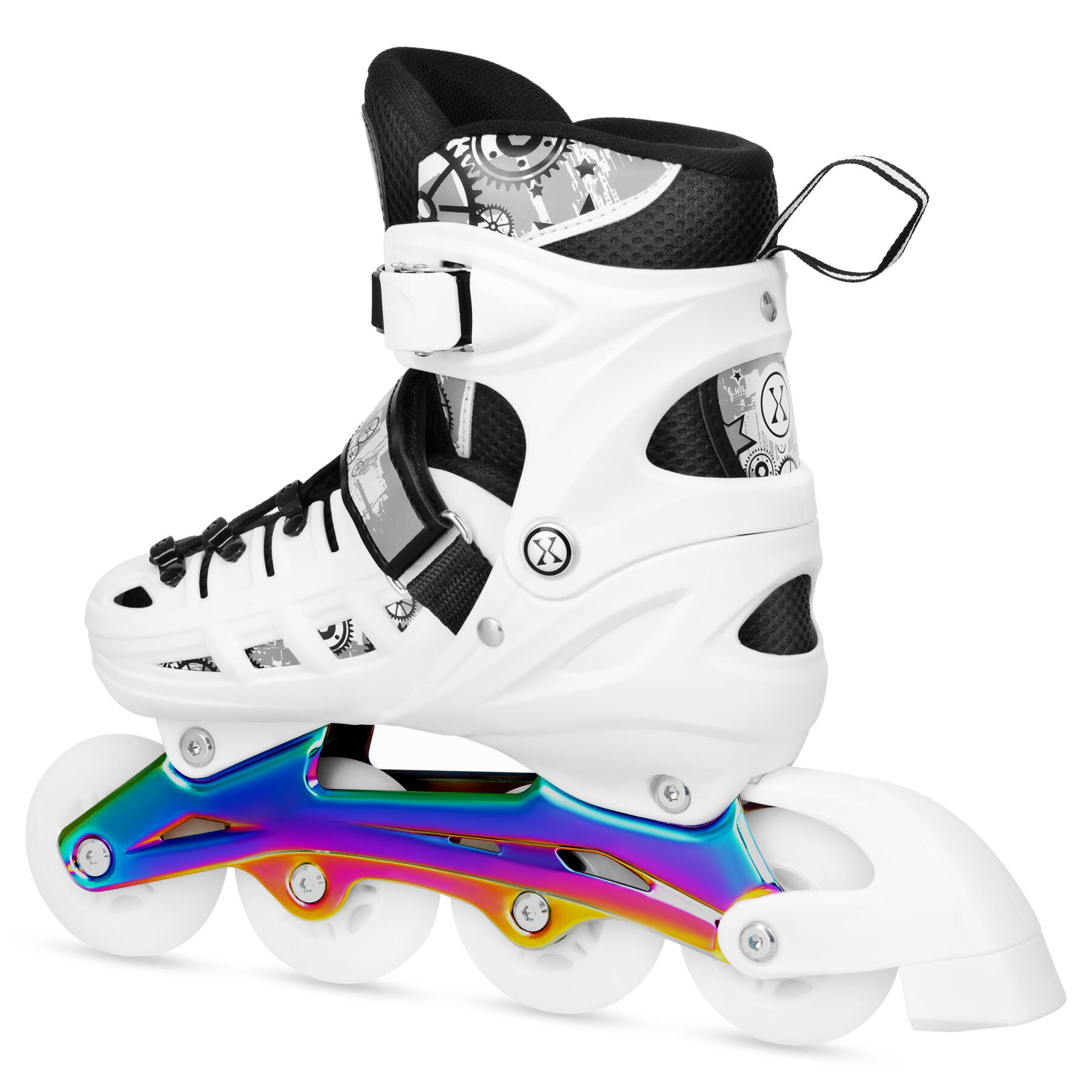 Rollers LED 4 en 1 Rainbow avec patins de hockey  NH10905 Nils Extreme 5/7