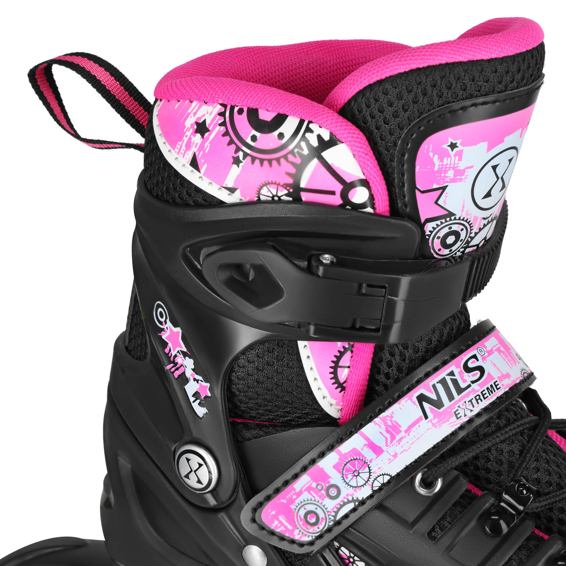 Rollers LED 4 en 1 Rainbow avec patins de hockey  NH10905 Nils Extreme 6/7
