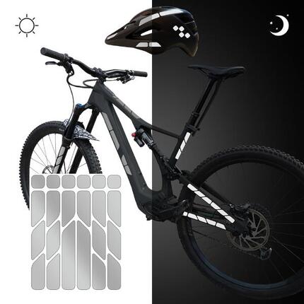 reflektierende Aufkleber Sticker Fahrrad Helm Reflektor Folie MTB für Sicherheit