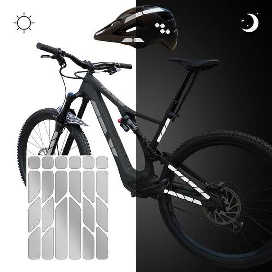 reflektierende Aufkleber Sticker Fahrrad Helm Reflektor Folie MTB für Sicherheit