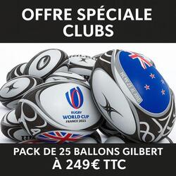 25 Ballons de Rugby Gilbert Nouvelle Zélande Coupe du Monde 2023